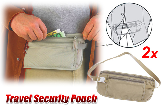 FREE Ozstock Day: 2x Travel Security Waist Pouch