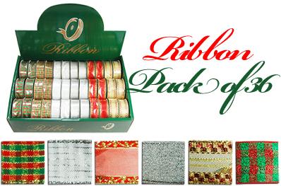 36x Brand New Ribbon Roll , Christmas Decoration, Gift Packing