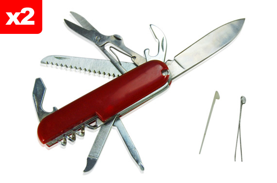 FREE Ozstock Day: 2 x 11-in-1 Multitool Pocket Knife