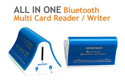 All in 1 Multi-Card Reader/Writer with Bluetooth 2.0 Adapter
