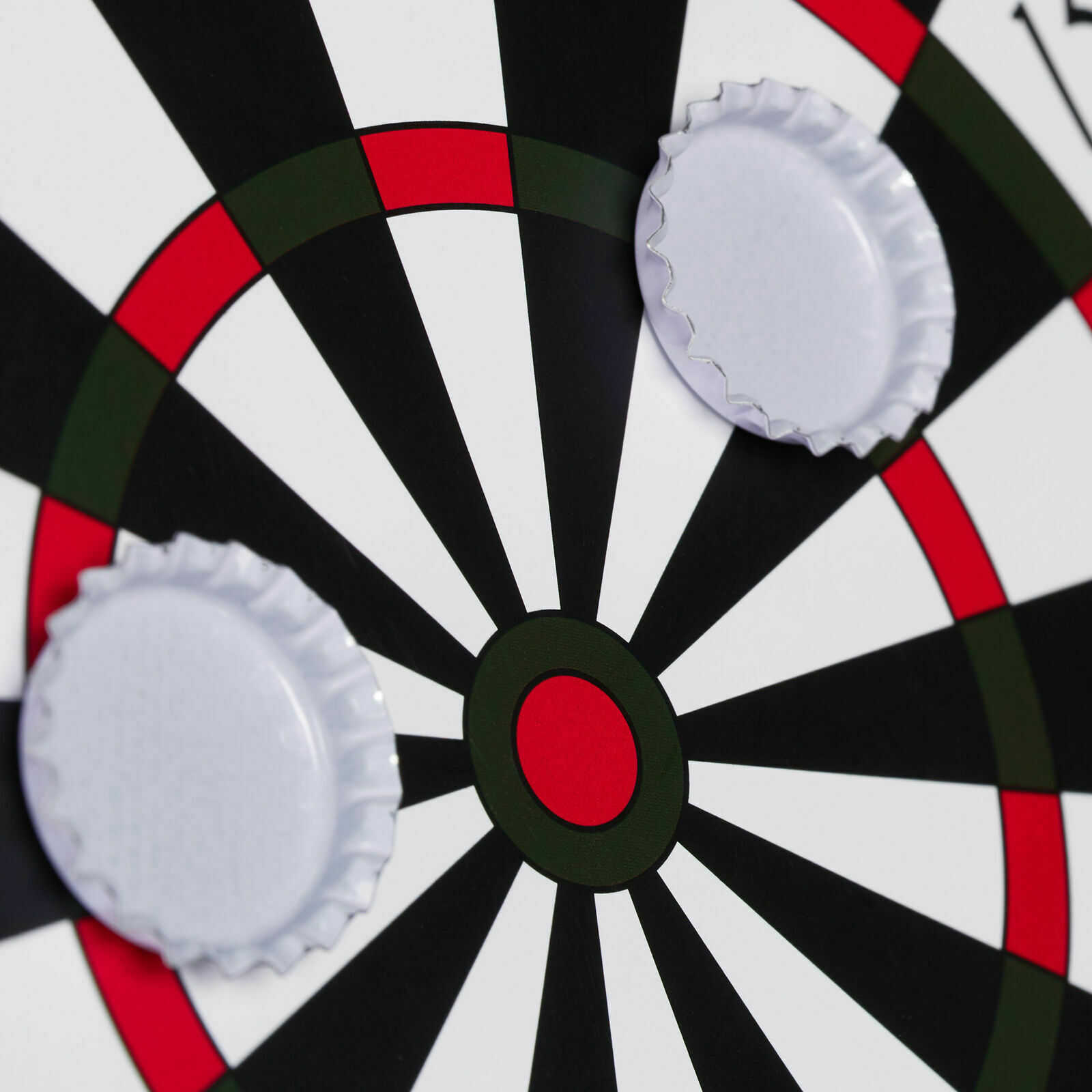 Bottle Cap Darts Dart Board Drinking Game with Kickstand Club