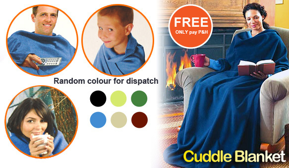 Super FREE Ozstock Day: Cuddle Blanket with Sleeves
