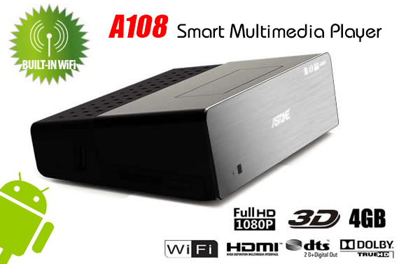 Astone A108 Full HD Android 4.0 Smart Multimedia Player