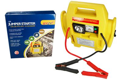 12V Vehicle Jump Starter for Cars, Boats with Emergency Light and Overload Protection