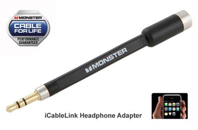 FREE Ozstock: Monster iCableLink Headphone Adapter for iPhone3G/3GS,Great for Other Portable Players