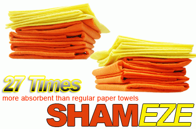 8 Pieces SHAMEZE Super Absorbent Cleaning Cloth
