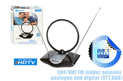 Sansai Amplified Indoor TV Antenna UHF/VHF DTT DAB DVB-T Ready