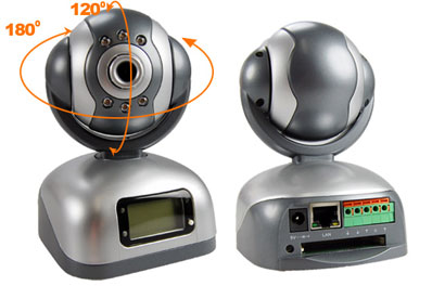 Internet Secuirity Pan Tilt IP Camera w/CF Slot LED