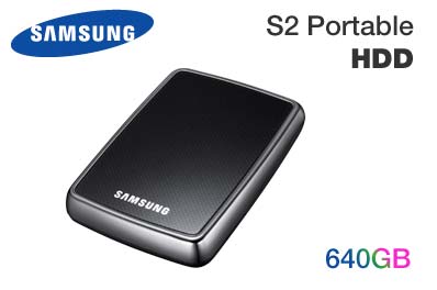 SAMSUNG S2 Portable External Hard Drive 640GB