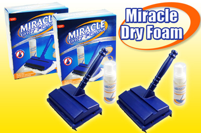 upholstery cleaning miracle foam carpet dry power stains mins shampoo removes brush 2x kit carpets soak wont seen amazing tv