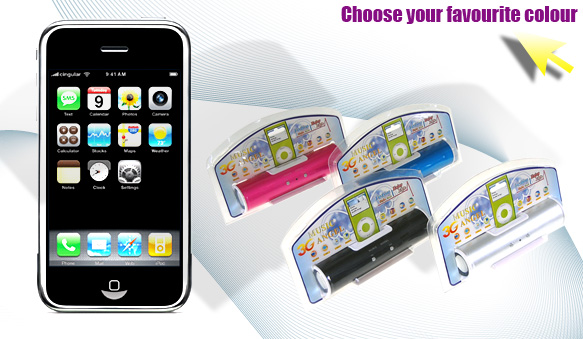Music Angel - Mini Portable Stereo iPod/iPhone Active Speakers - Surprisingly Beautiful Sound!