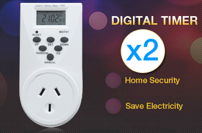 2x seven day digital powerpoint timer digital timer powerpoint