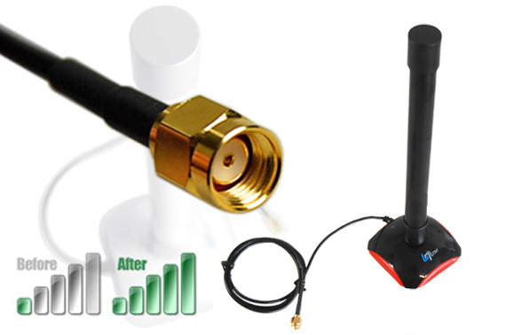 6dBi 2.4GHz Indoor Wireless Internet Router/LAN Card Antenna Booster with Stand