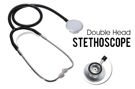 Stainless Steel Double Head Stethoscope
