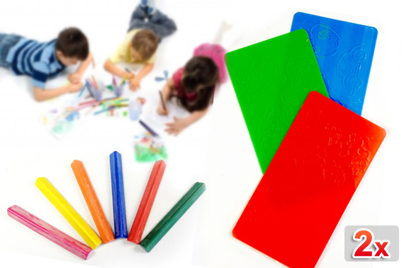 FREE Ozstock Day: 2x Texture Rubbing Set for Kids