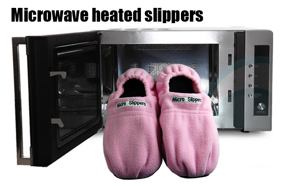 Microwave Heatable Slippers, Pink