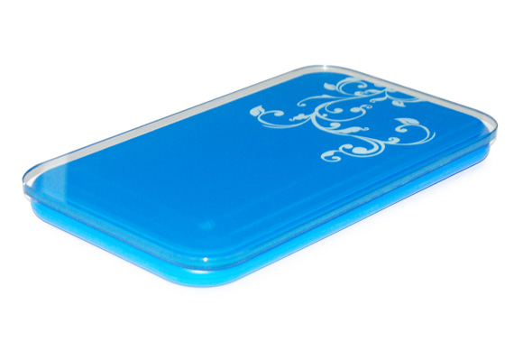 Ultra Portable Personal Scale with Unique Hidden Display - Blue