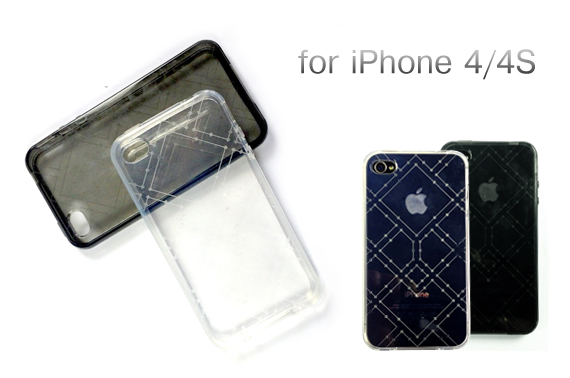 FREE Ozstock Day: 2x Transparent Soft Case Cover for iPhone 4/4S - Black and Clear
