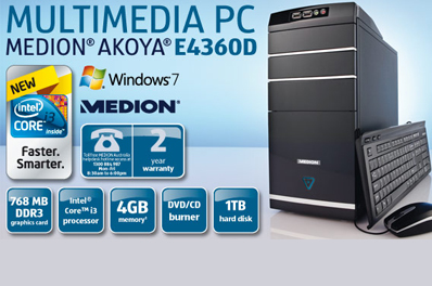Medion Multimedia Desktop PC Akoya E4360 D