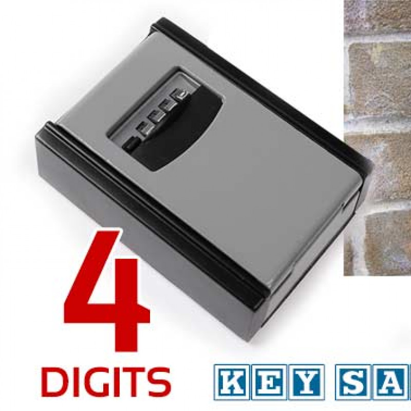 4 Digit Wall Mounted Combination Key Safe Box