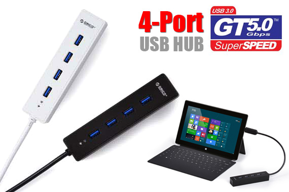 ORICO Portable Super Speed 4-Port USB 3.0 HUB