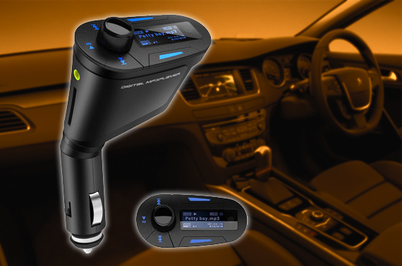 Wireless Car MP3 Player and FM Transmitter Kit with USB/SD/MMC Slot and Remote Control