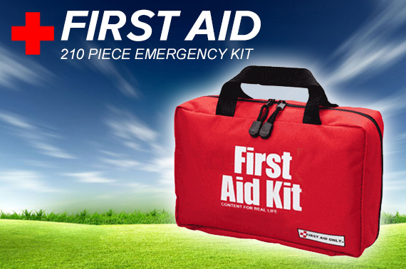 210 Piece Emergency First Aid Kit