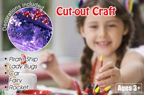 FREE Ozstock Day: 5x Children's Cut-out Craft Combo Pack for Kids