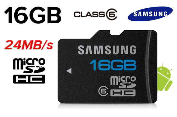 Free Shipping: Samsung 16GB Class 6 Micro SDHC High Speed Memory Card