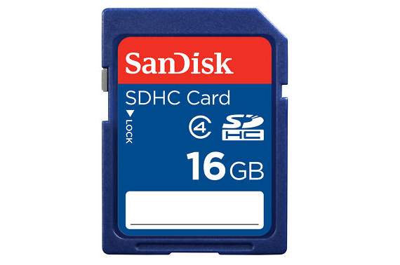 FREE Shipping: Sandisk 16GB SDHC Card (Class 4)