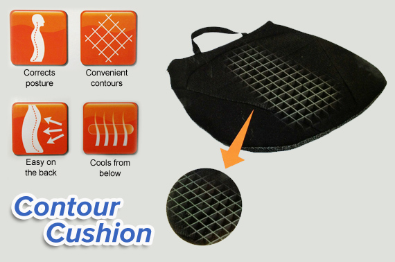 Portable Super Soft Contour Cushion with Carry Handle