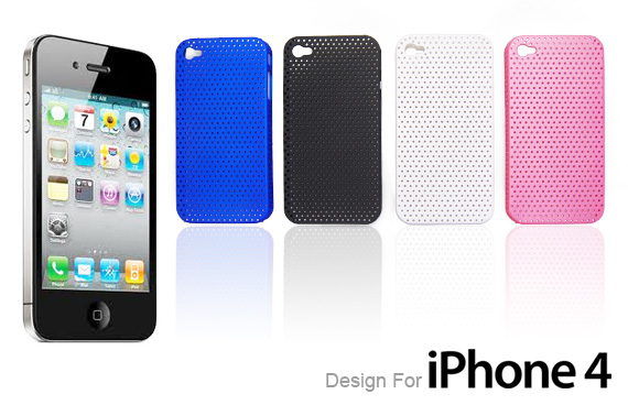 Free Ozstock Day: iPhone 4 Hard Back Cover Case with Mesh Grid Holes (Random Colour)