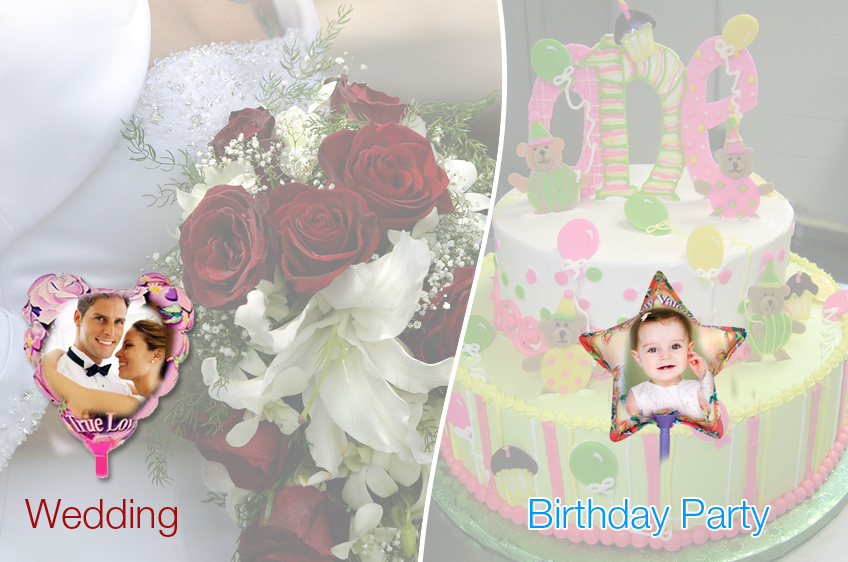 2 x printable balloons a4 size 1 heart shape 1 star shape
