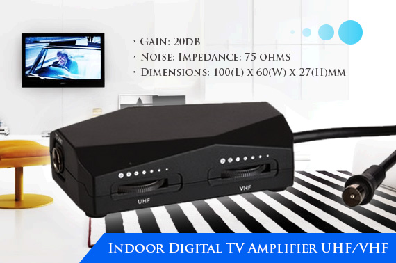 Indoor Digital TV Amplifier UHF/VHF