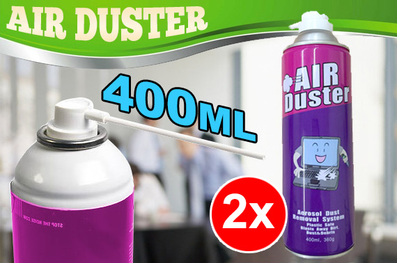 2x Compressed Air Duster 400mL