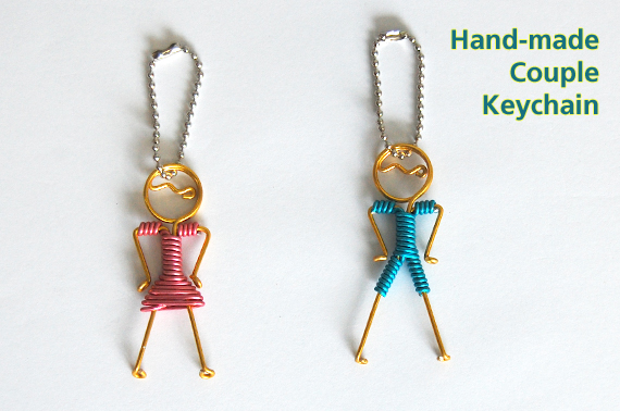 Ozstock Hand-Made Couple Keychain - One Pair