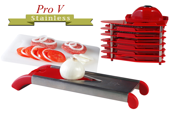 Pro V - The Original Stainless Steel Fruit and Vegetable Slicer/Cutter