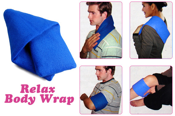 FREE Ozstock Day: Relax Body Wrap - The Hot and Cold Pack to Keep You Warm or Cool (Blue)