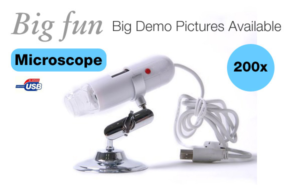 1.3MP USB Digital Microscope/Webcam, 1-Day Deal for 29.98$ @ OzStock.com.au