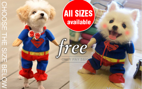FREE Ozstock Day: Deluxe Superman Pet Costume