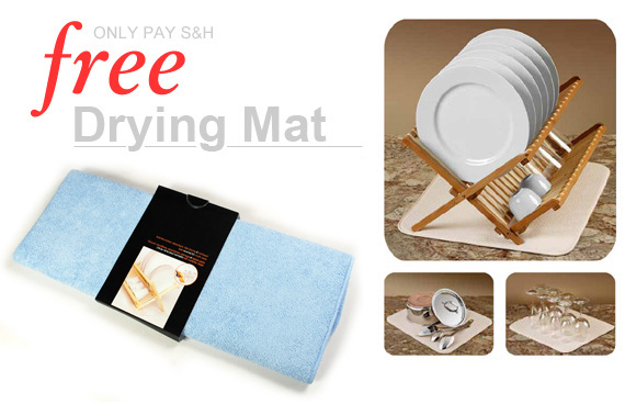 FREE Ozstock Day: Super Absorbent Dish Drying Mat