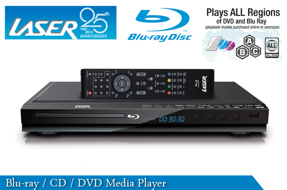 Refurbished LASER Blu-Ray DVD CD Media Player