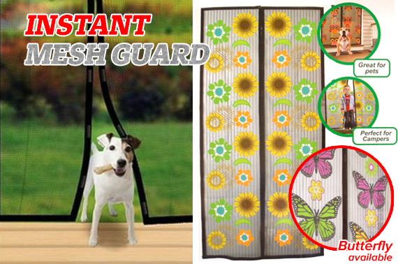 Super Deal: Magnetic Mesh Door Curtain - Effective Guard Against Mozzies and Insects