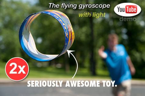 2 x Flying Gyroscope with Lights