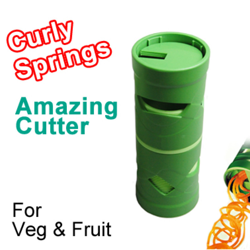 Curly Springs Veg / Fruit Cutter - Easily Make Wavy Spirals & Threadlike Strings