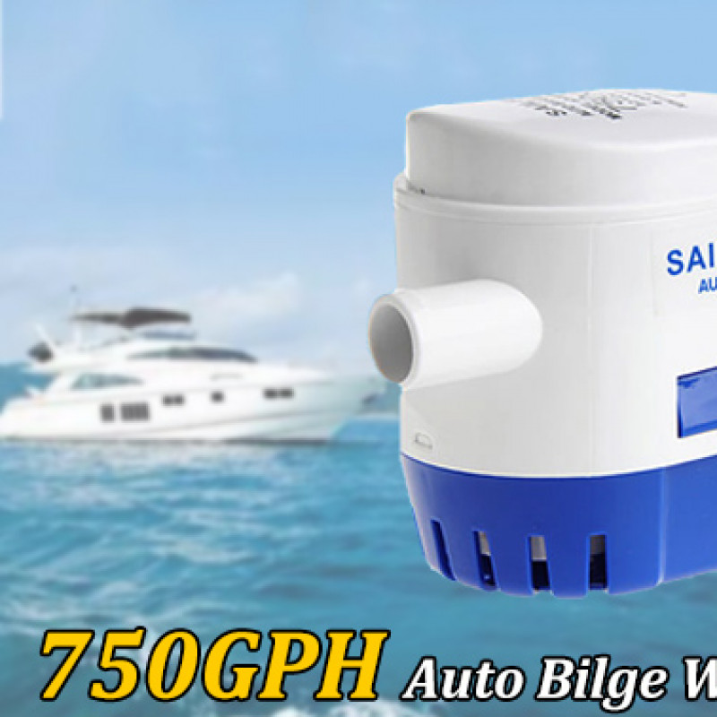 750GPH 12V Boat Submersible Auto Bilge Water Pump
