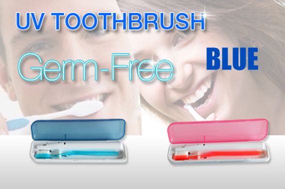 FREE Shipping: The Ultimate UV Toothbrush Sanitizer - No.1 Defense against germs and Bacteria -Blue