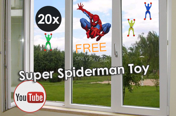 FREE Ozstock Day: 20x Wall Climbing Spider-Man