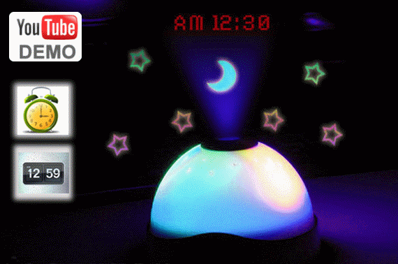 Amazing Night Sky Projector Clock