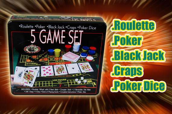 5 Casino Game Set